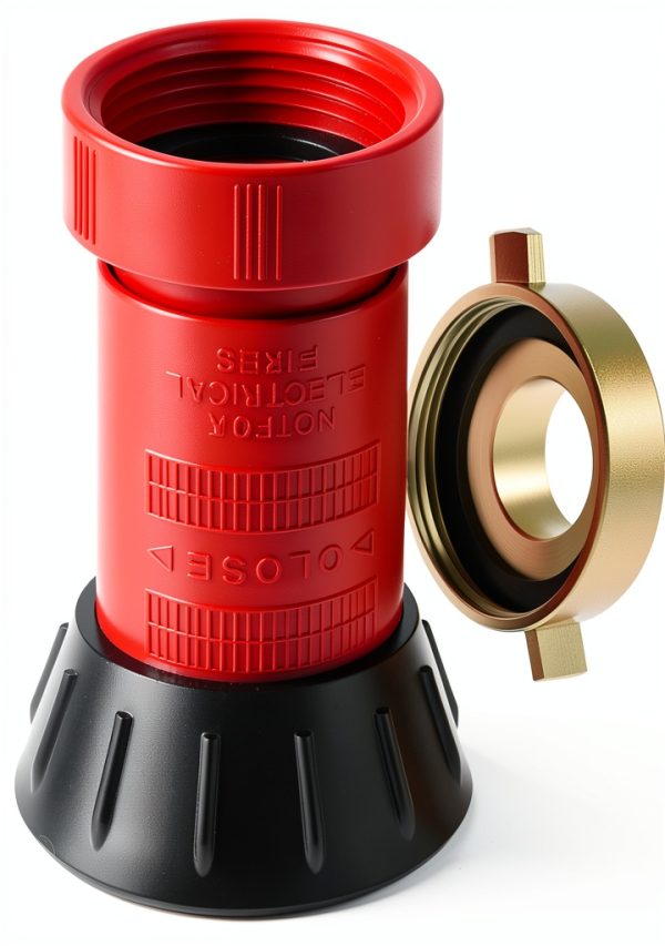 QWORK 1-1/2" Fire Hose Nozzle Brass Rotatable-1