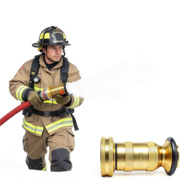 Happy Tree Brass Fire Hose Nozzle 1.5" NST/NH-3