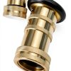 Brass Fire Hose Nozzle QWORK 1 Inch Adjustable-4