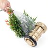 Brass Fire Hose Nozzle QWORK 1 Inch Adjustable-7