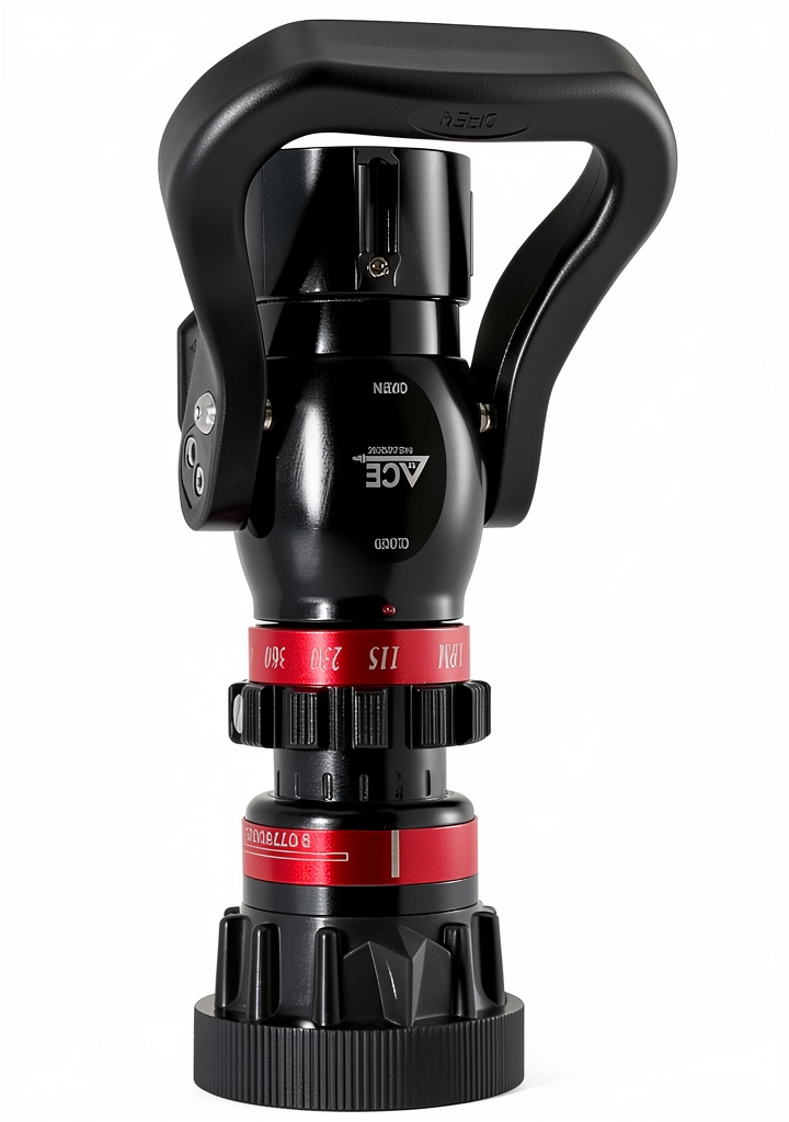 Installing ACE FIRE Fire Hose Nozzle 1.5 Inch 580 PSI Grip on a wooden desk