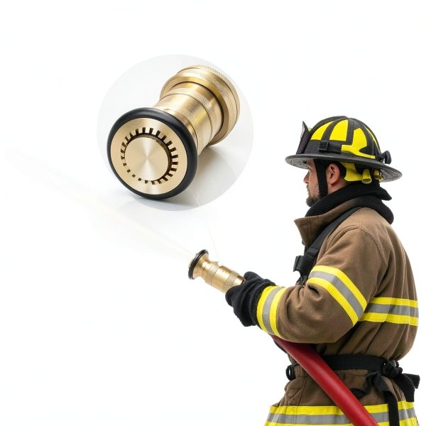 SpringSpray 1-1/2 inch Brass Fire Nozzle Industrial Fire-3