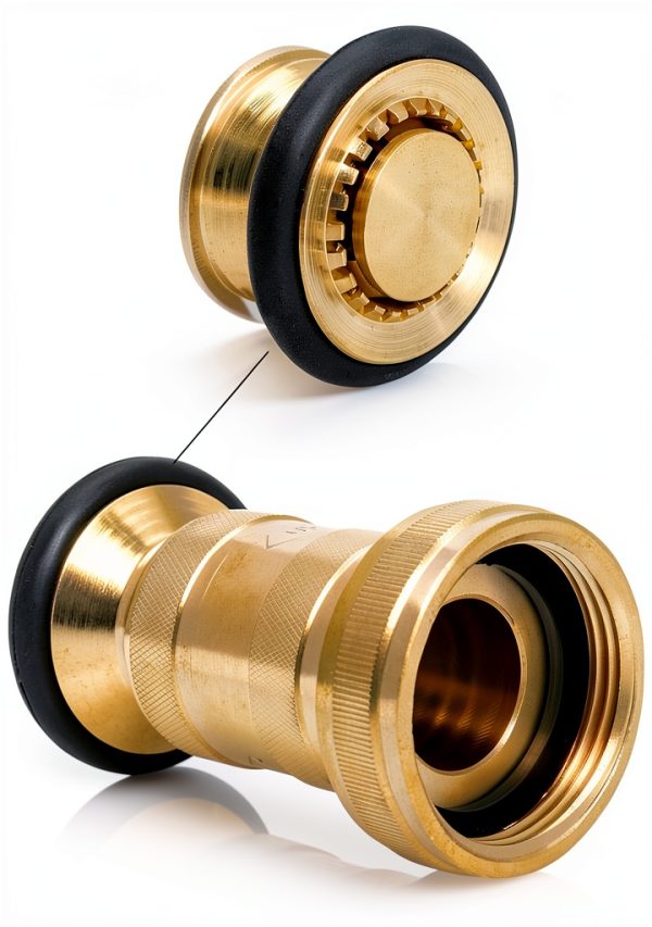 Brass Fire Hose Nozzle QWORK 1-1/2 NH/NST-4
