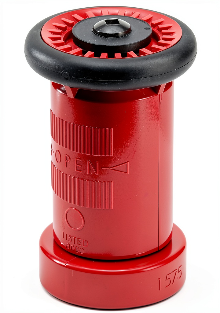 FireHoseDirect nozzle attached to industrial hose in use
