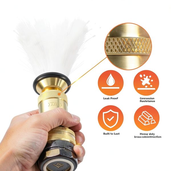 Happy Tree Brass Fire Hose Nozzle 1.5" NST/NH-4