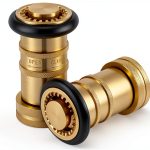 Brass Fire Hose Nozzle Shimeyao 1 Inch Precision-0