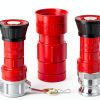 Pelopy Fire Hose Nozzle Aluminum Style Red 1.5 Inch-3