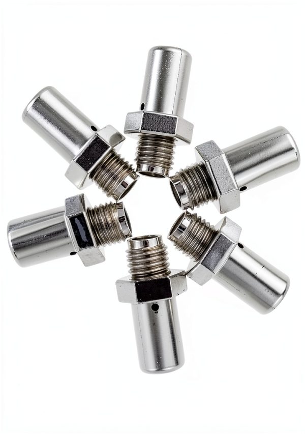 Gatuida Fire Extinguisher Nozzle Metal Modern Silver 6 Pack-5