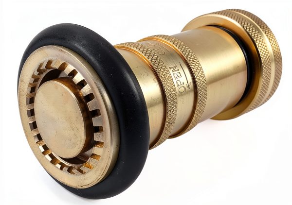 RosyOcean Brass Fire Nozzle 1 NPSH Constant Flow Fog-2
