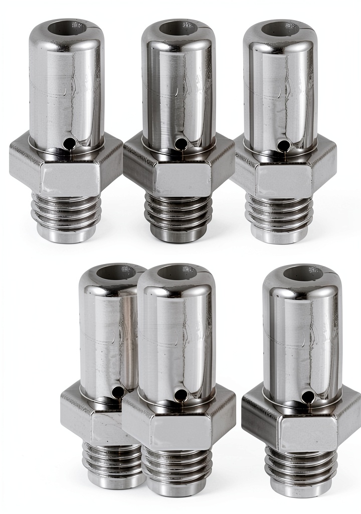 FUNOMOCYA fire hose nozzle showing silver metal finish and threaded ports