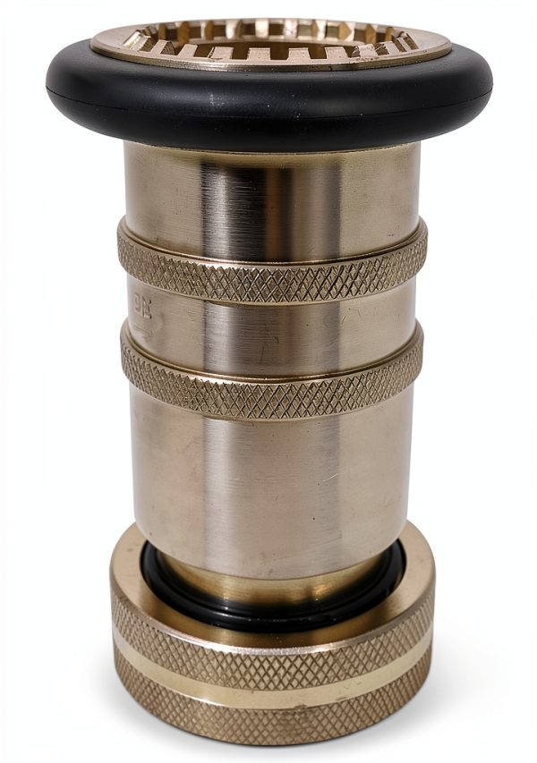 RosyOcean Brass Fire Nozzle 1 NPSH Constant Flow Fog-0