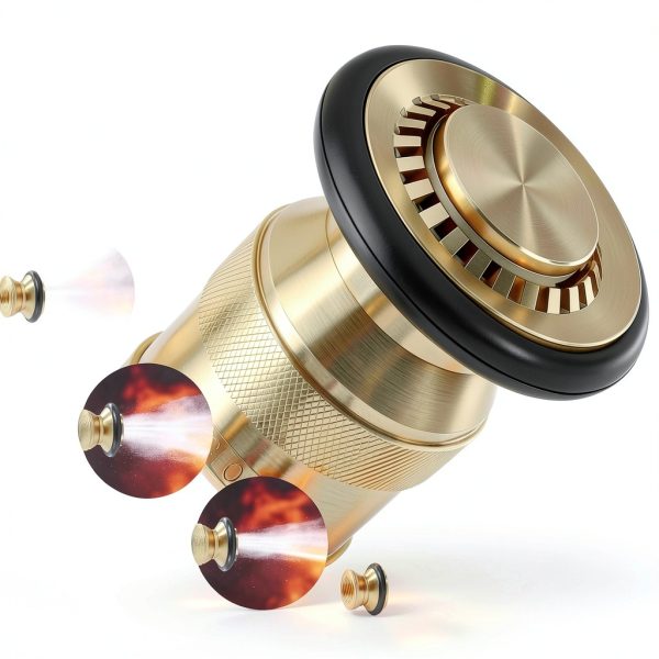 Happy Tree Brass Fire Hose Nozzle 1.5" NST/NH-2