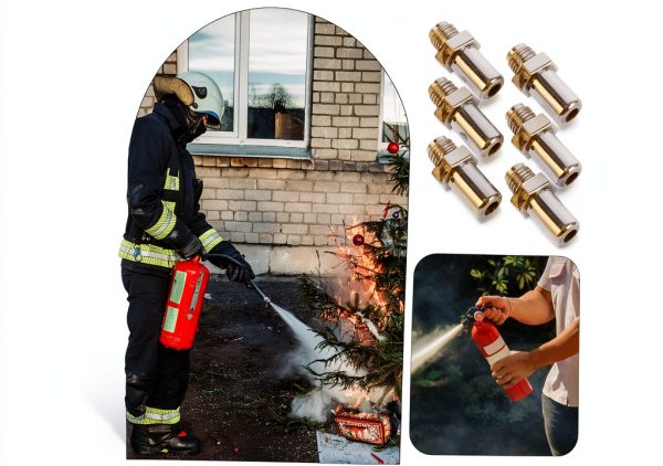 ELAYARD Fire Extinguisher Nozzle Silver Modern Plastic-6