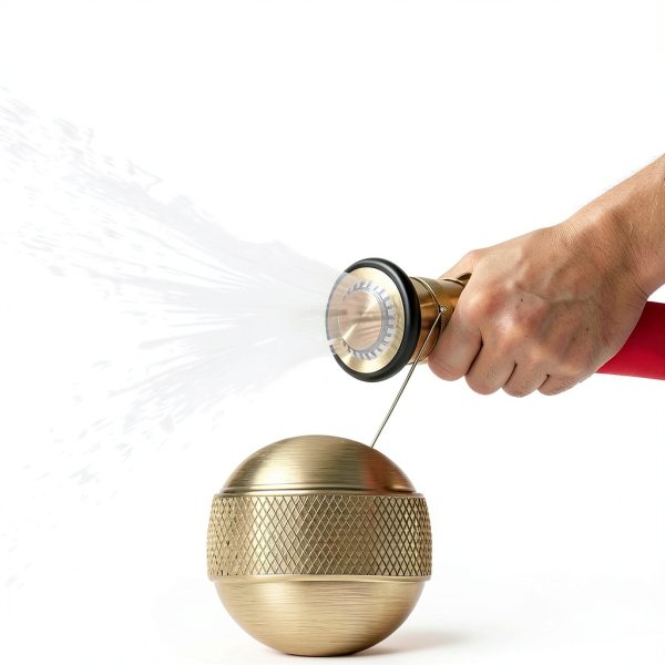 SpringSpray 1-1/2 inch Brass Fire Nozzle Industrial Fire-5