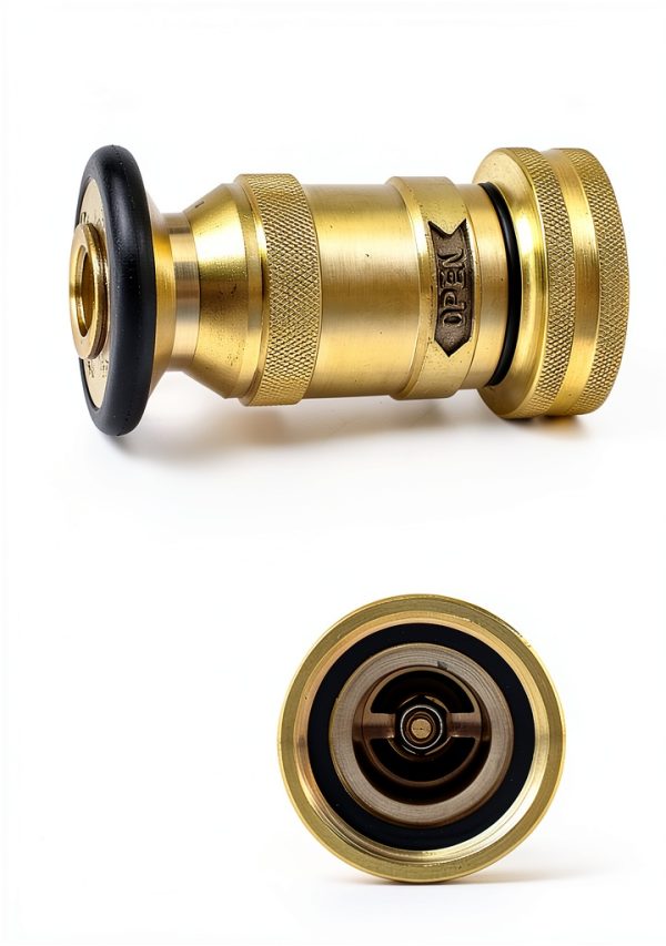 Brass Fire Hose Nozzle QWORK 1-1/2 NH/NST-5