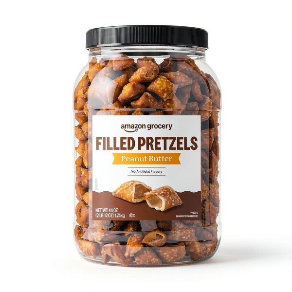 Amazon Fresh Peanut Butter Filled Pretzels Snack-0