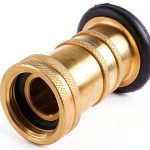 Ehlivhall Fire Hose Nozzle Brass High Pressure Spray Fog-0