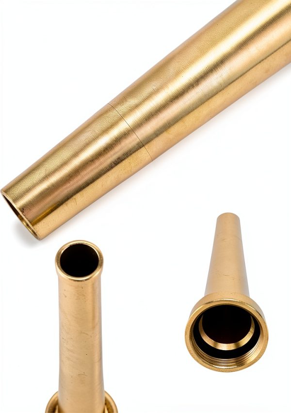 QWORK Brass Fire Hose Nozzle Solid Construction 1-7/8 NST-4