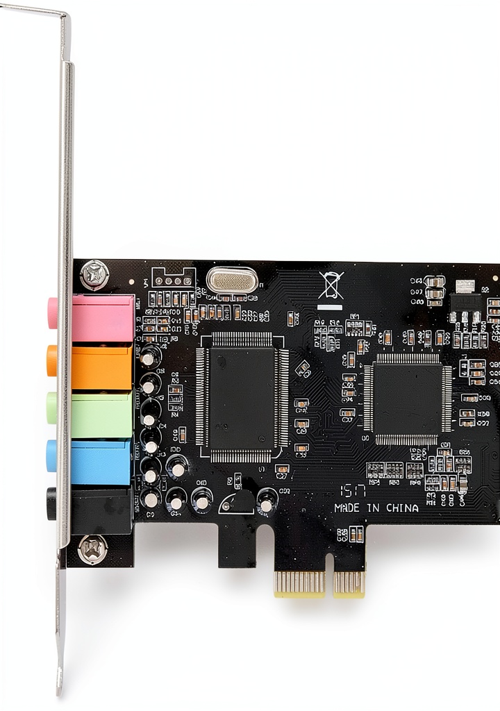 Zunate PCI‑Express Sound Card installed in a PC case