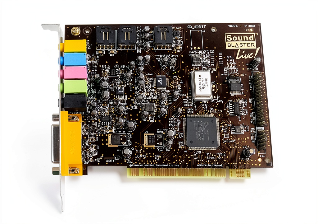 Creative CT4780 sound card installed in a PC case