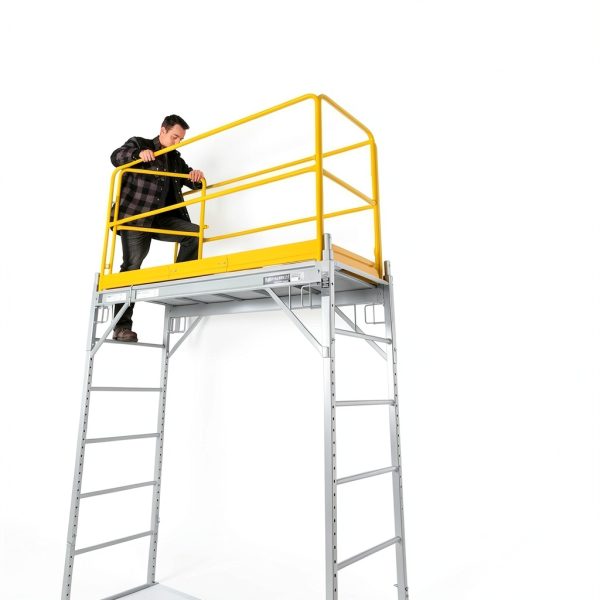 Metaltech I-CISGRJP Scaffolding Guardrail with Gates and 4 Toggle Pins-4