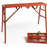 Scaffolding Platform LEADALLWAY Adjustable 58x11x30 Red 770lb Capacity-0
