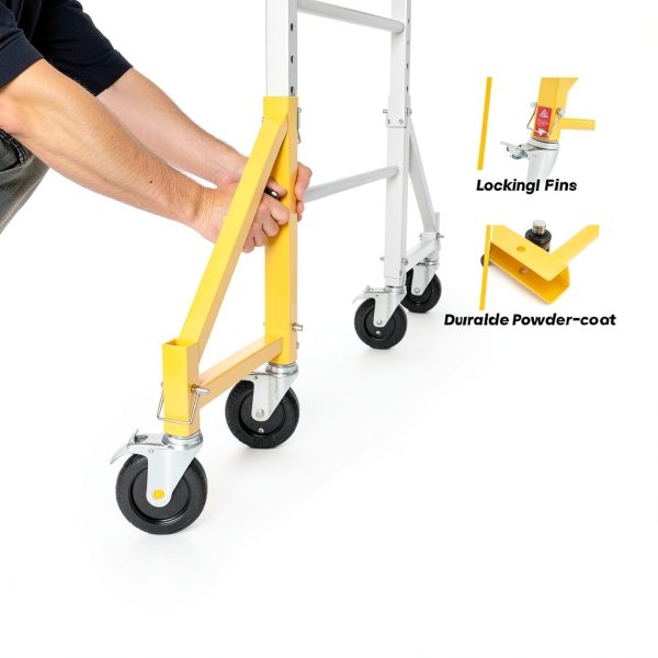MetalTech Scaffold Outriggers 4 Pack Baker Style 14 Inch Yellow Steel-2