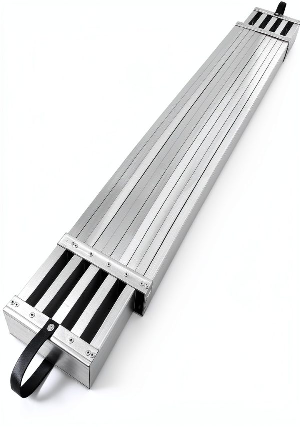 Telescoping Plank GarveeTech Aluminum 8 to 13 Ft Silver 440 lb-0