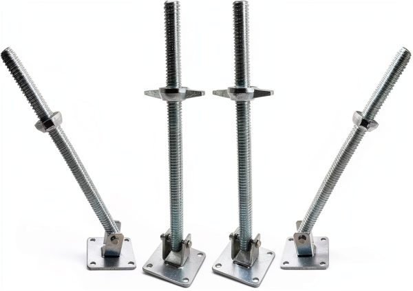 Scaffold Swivel Screw Jack by ANAQA 4 Pack Adjustable Leveling Jacks-0