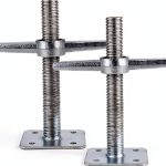 Scaffold 12" Leveling Galvanized Screw Jack BGTLGIO 2 Pack-0
