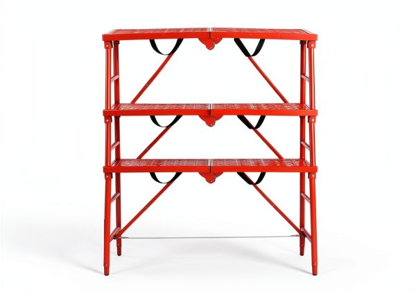 Scaffolding Platform LEADALLWAY Adjustable 58x11x30 Red 770lb Capacity-3