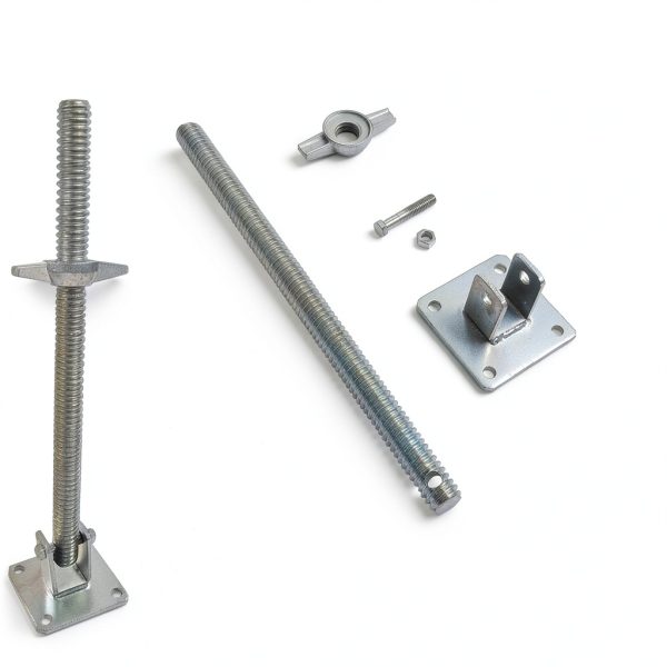 Scaffold Swivel Screw Jack by ANAQA 4 Pack Adjustable Leveling Jacks-2