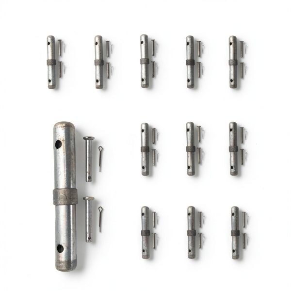 Scaffolding Coupling Pin 1-1/4OD x 9L 1 Collar Fudatong Thick 12 Pack-0