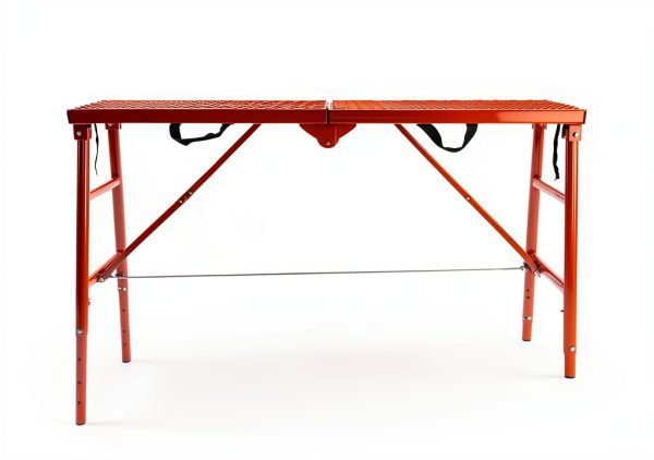 Scaffolding Platform LEADALLWAY Adjustable 58x11x30 Red 770lb Capacity-5