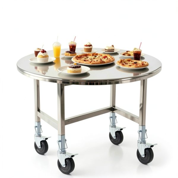 5 Inch Scaffolding Casters, Set of 2 Baker Scaffold Wheels with Dual Locking Brakes, Heavy Duty 1-1/4" Square Stem Scaffolding Accessories for Workbench Shelves, 440 lbs Capacity per Caster-7