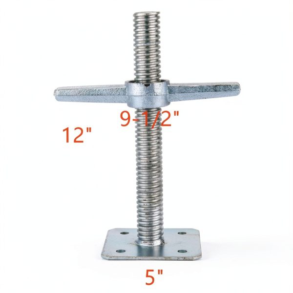 Scaffold 12" Leveling Galvanized Screw Jack BGTLGIO 2 Pack-1