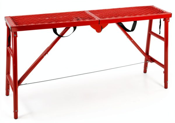 Scaffolding Platform LEADALLWAY Adjustable 58x11x30 Red 770lb Capacity-6