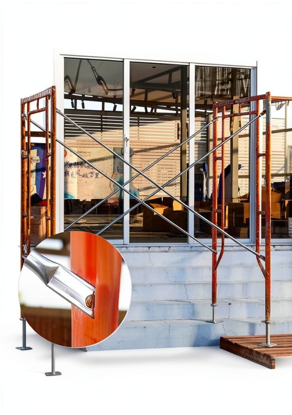 VEVOR Scaffolding Cross Brace 6x4 ft, 8-Pack Solid Carbon Steel Scaffold Cross Supports, X-Shaped Scaffolding Safety Accessory with Rust- & Corrosion-Proof Galvanized Surface (Only Cross Braces Sold)-3