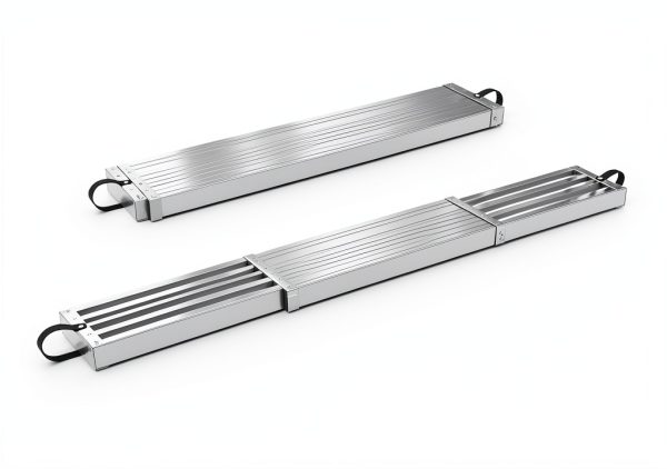 Telescoping Plank GarveeTech Aluminum 8 to 13 Ft Silver 440 lb-1