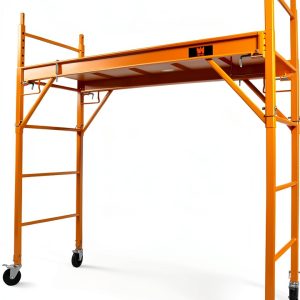WEN 31110T Baker-Style 6.25 ft Rolling Steel Scaffolding-0