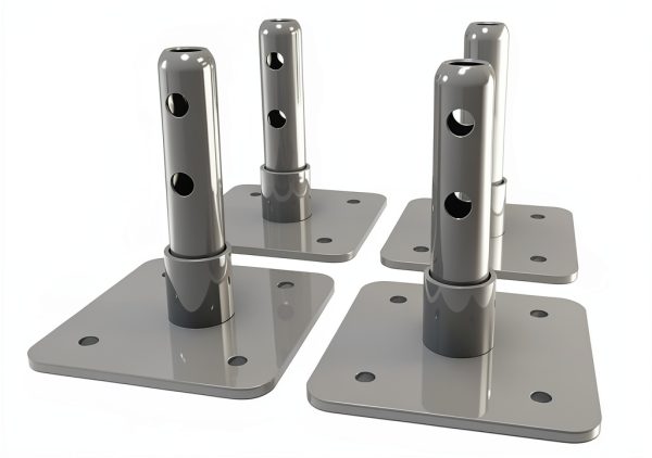 Metaltech Base Plates for Interior Fixed Scaffolds Set of 4 I-IBBF4-0