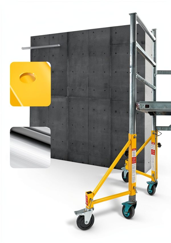 VEVOR Scaffold Outriggers 4-Pack with Swivel Casters, Yellow, 1000lb-5