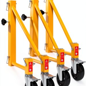 VEVOR Scaffold Outriggers 4-Pack with Swivel Casters, Yellow, 1000lb-0